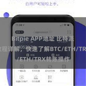 Bitpie APP地址 比特派钱包转账教程详解，快速了解BTC/ETH/TRX转账操作