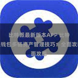 比特派最新版本APP 比特派钱包多链资产管理技巧：全面攻略