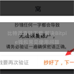 比特派直链下载 解决Bitpie钱包常见使用问题