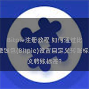 Bitpie注册教程 如何通过比特派钱包(Bitpie)设置自定义转账标签？