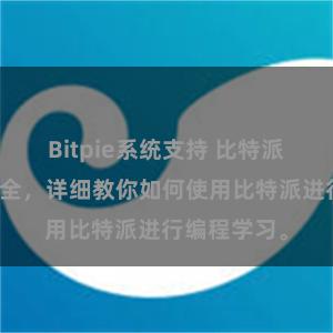 Bitpie系统支持 比特派教程地址大全，详细教你如何使用比特派进行编程学习。