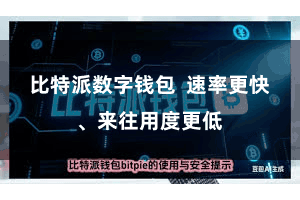 比特派数字钱包 速率更快、来往用度更低
